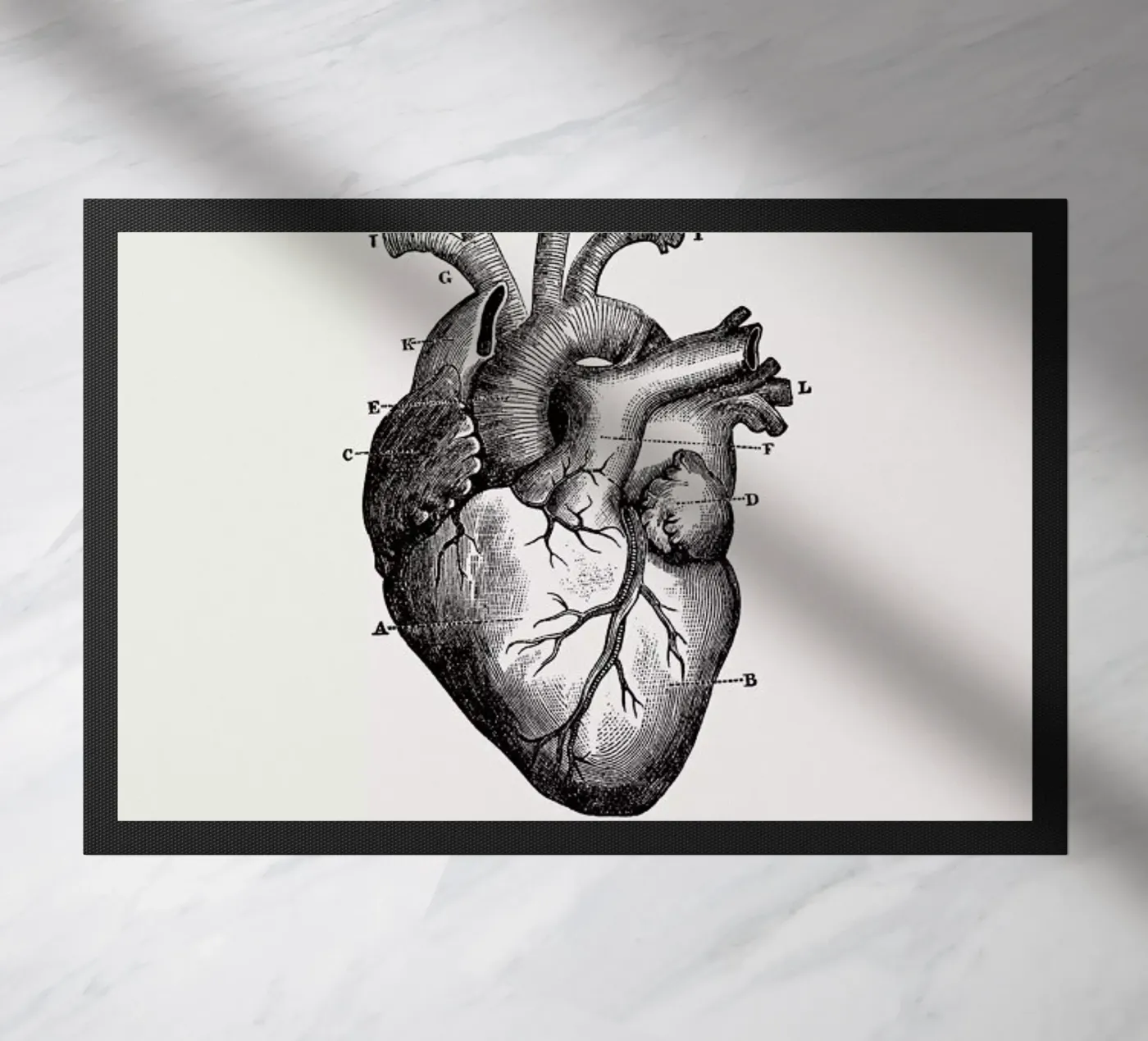 Human Heart doormat by Flora & Fauna