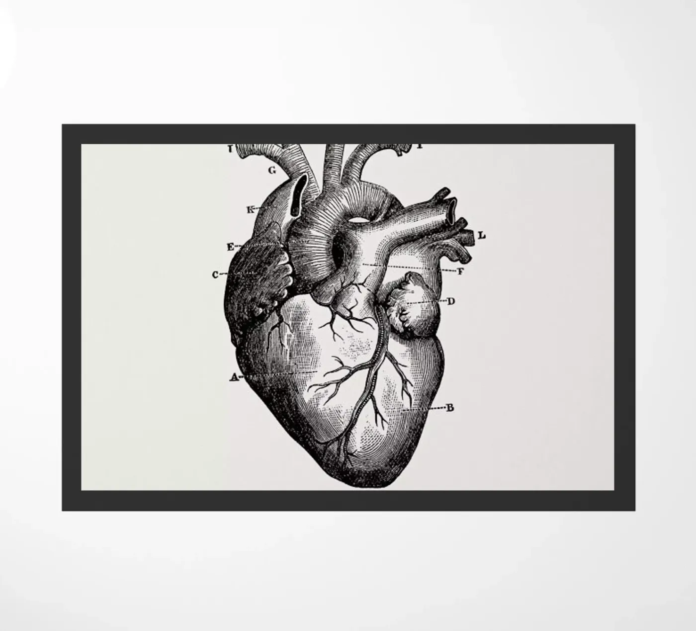 Human Heart doormat by Flora & Fauna