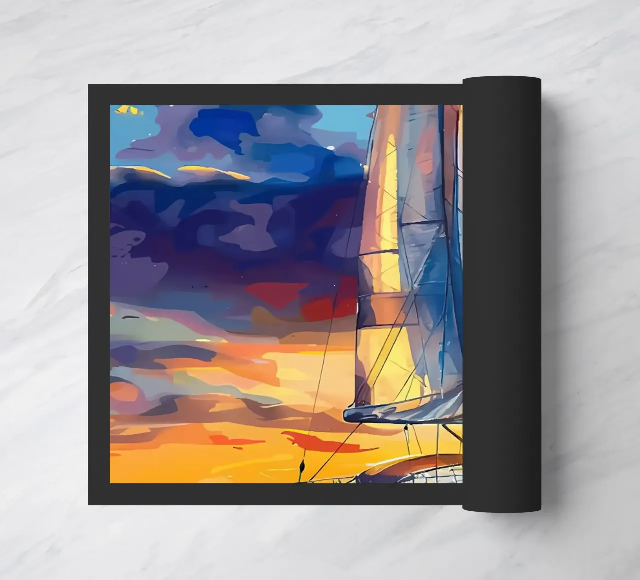 Tramonto in barca a vela zerbino da Bartosz Powalka