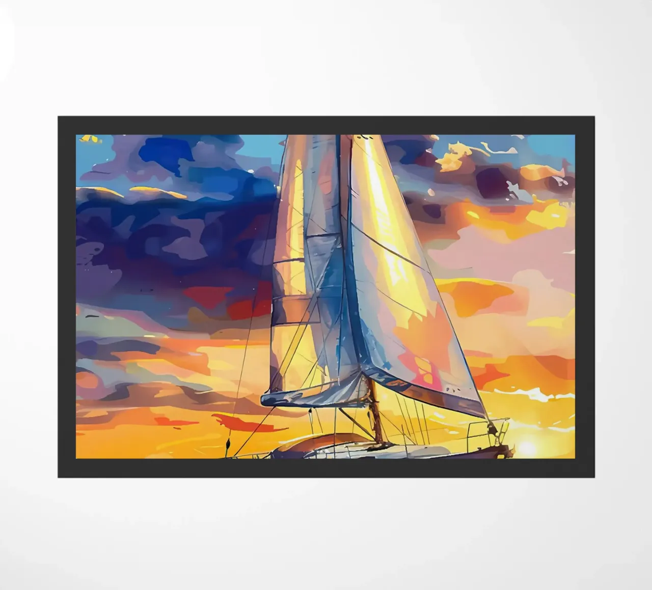 Tramonto in barca a vela zerbino da Bartosz Powalka