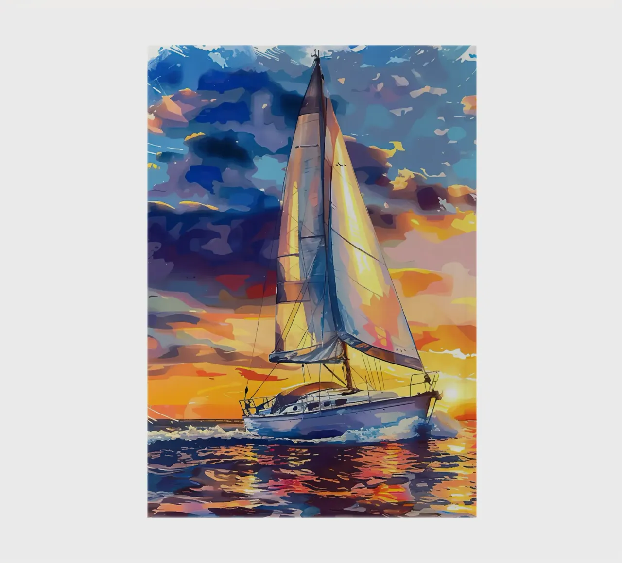 Sailboat Sunset notebook by Bartosz Powalka
