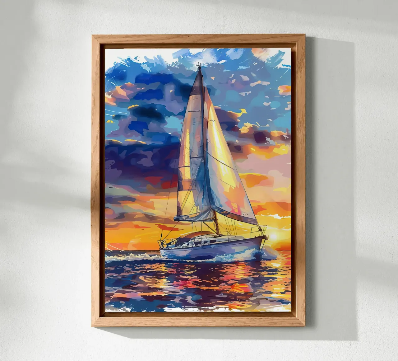 Segelboot-Sonnenuntergang Forex-Platte von Bartosz Powalka