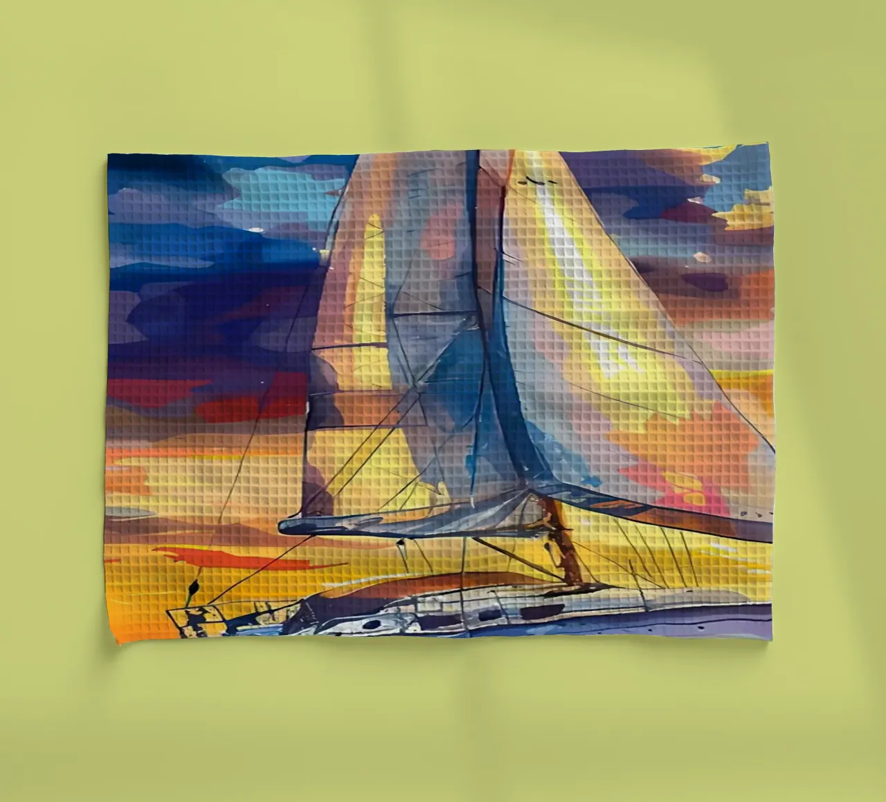 Tramonto in barca a vela canovaccio da cucina da Bartosz Powalka
