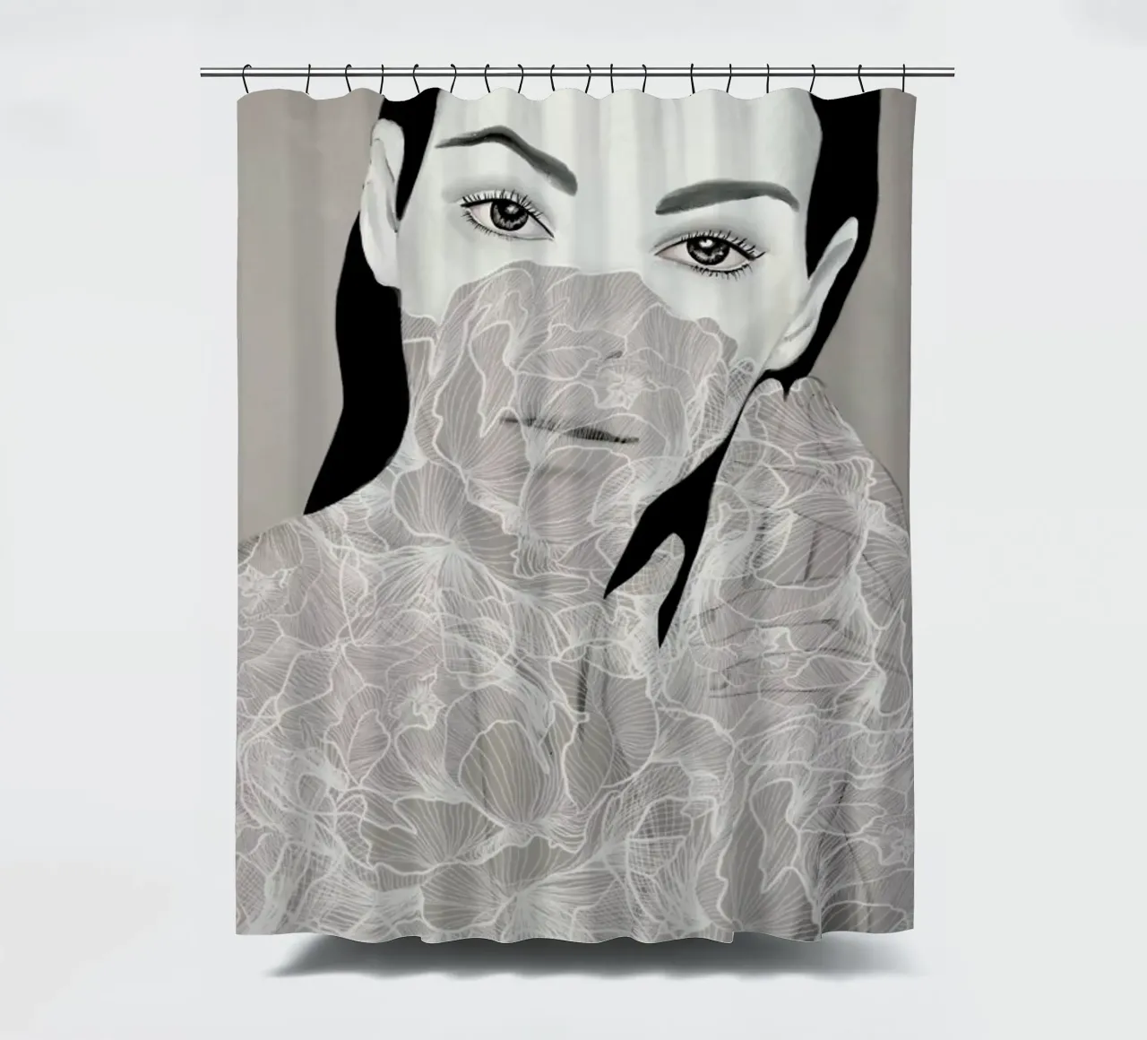 Vittoria II shower curtain by Ramona Russu