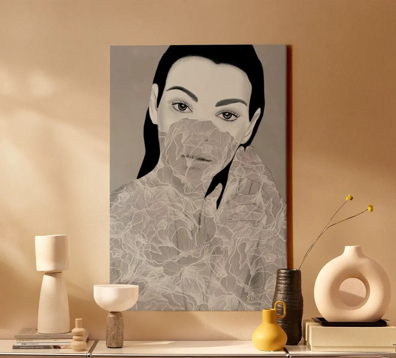 Vittoria II canvas met Baklijst van Ramona Russu