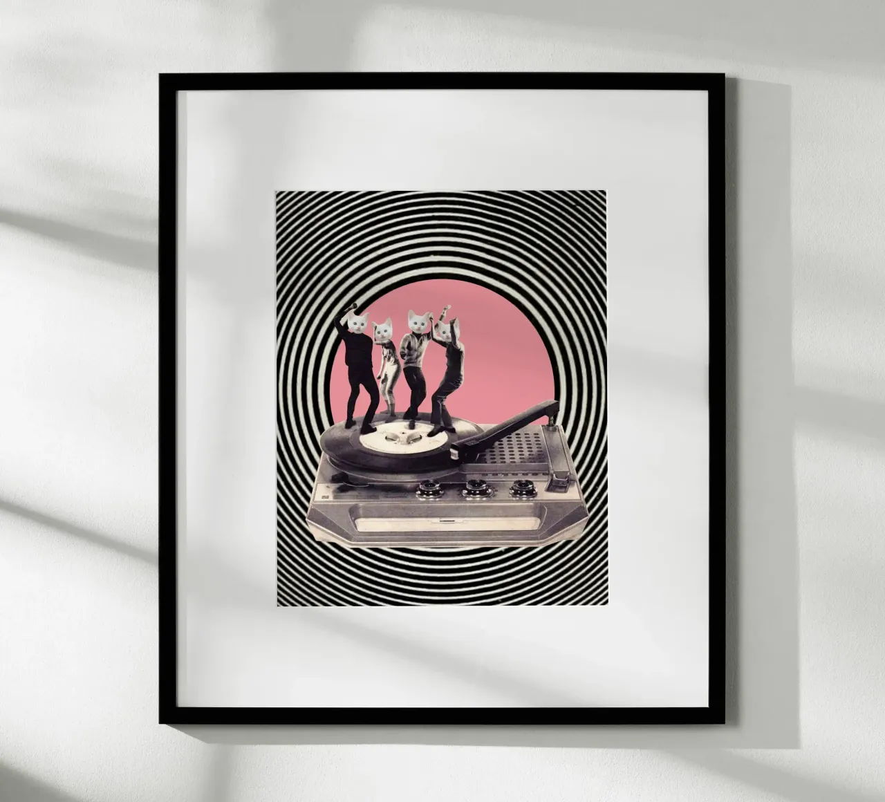 Groovy Cats poster con telaio in plastica da MsGonzalez