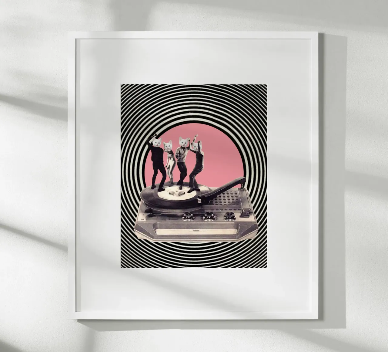 Groovy Cats poster con telaio in plastica da MsGonzalez