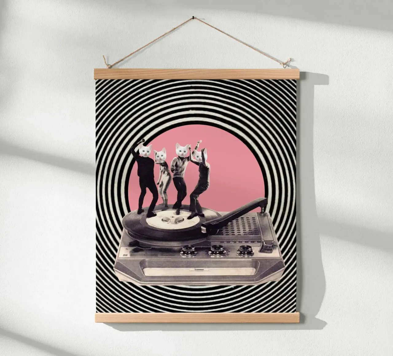 Groovy Cats poster con telaio in plastica da MsGonzalez