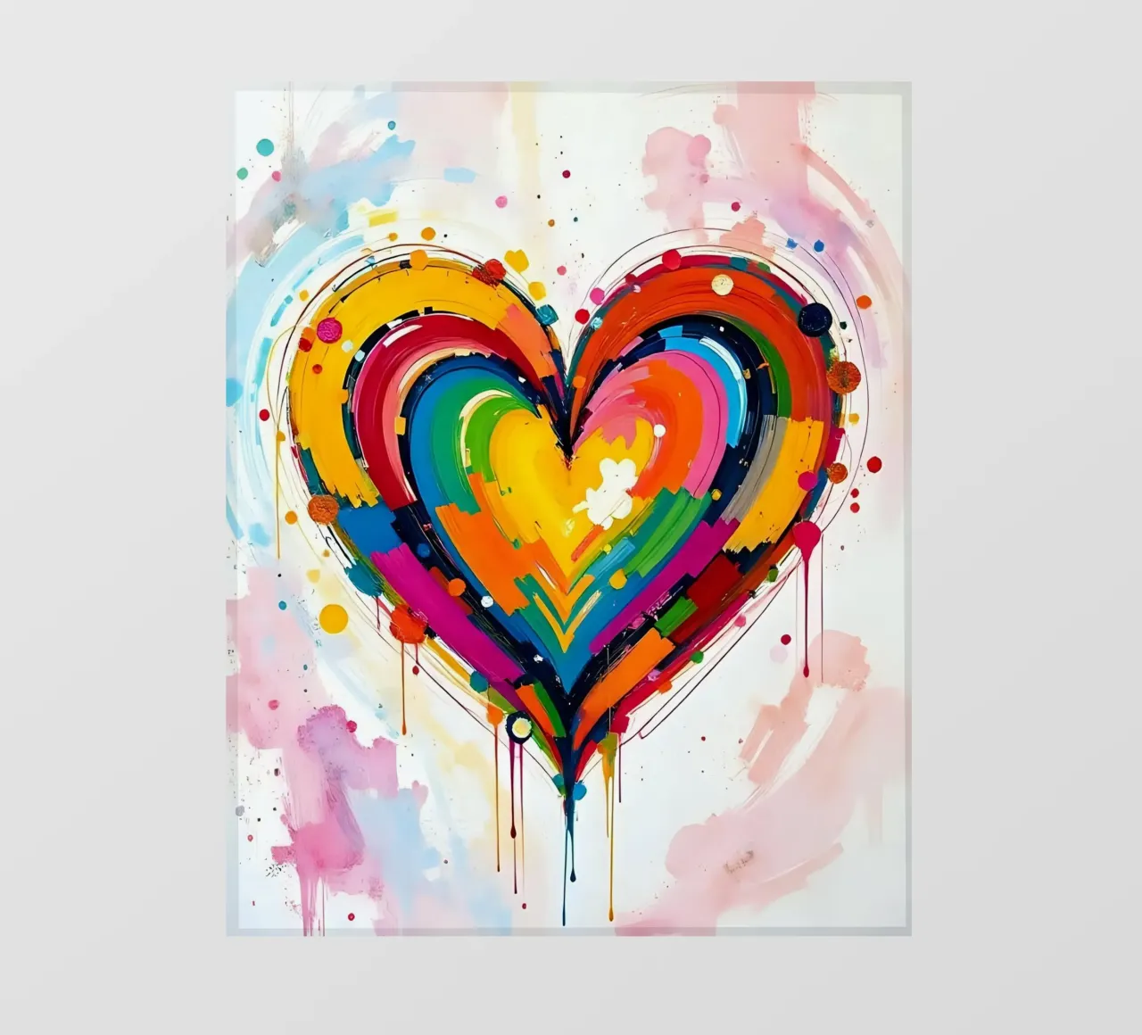 Cuore_colorato_4 telo in pvc da Pink- und LoveArt by LK