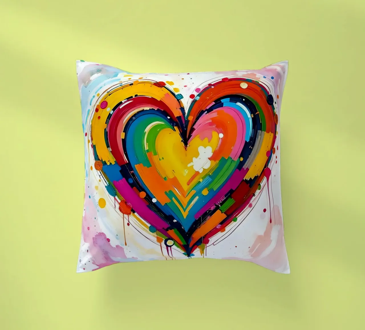 Cuore_colorato_4 cuscino da Pink- und LoveArt by LK