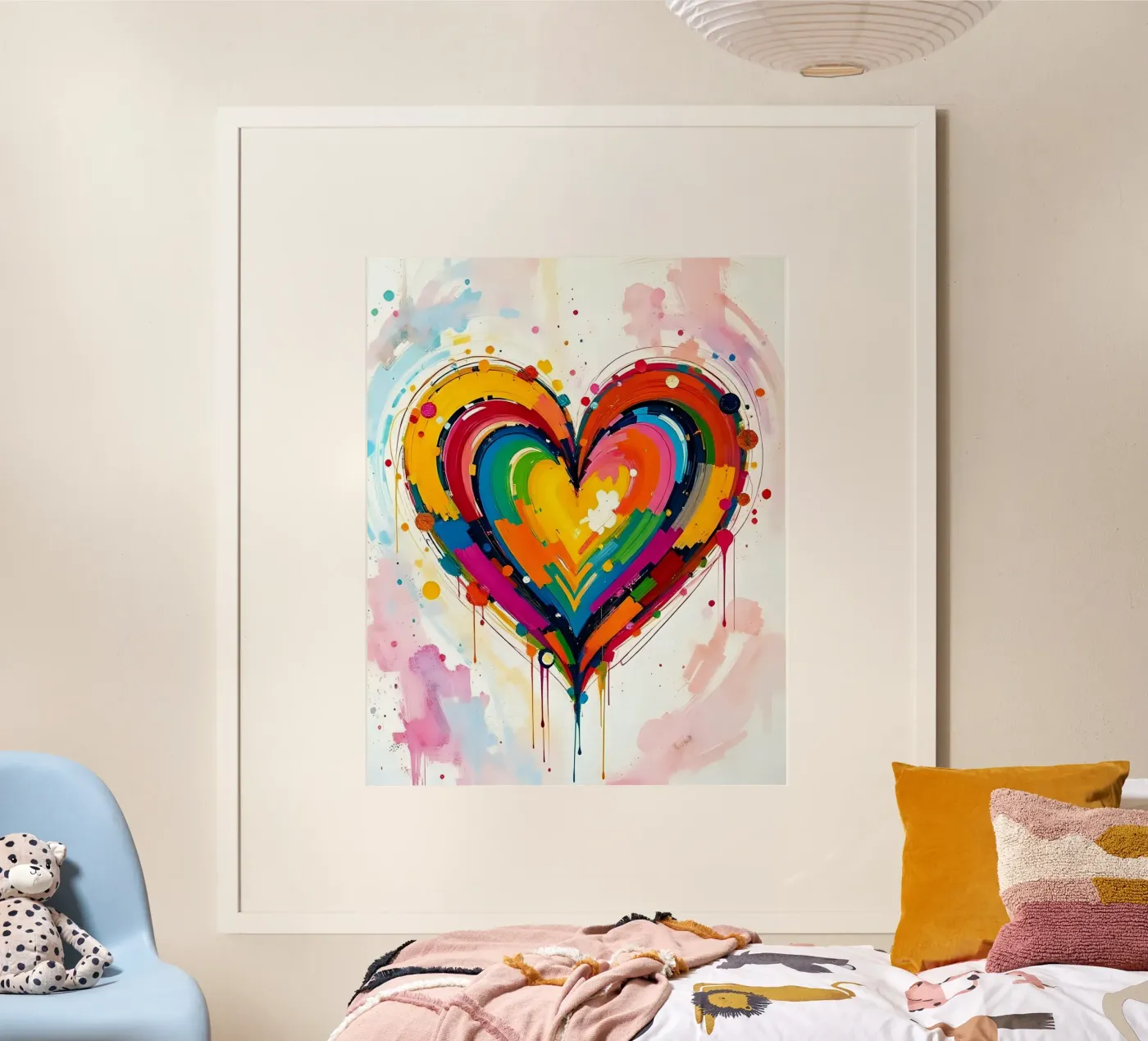 Cuore_colorato_4 poster da Pink- und LoveArt by LK