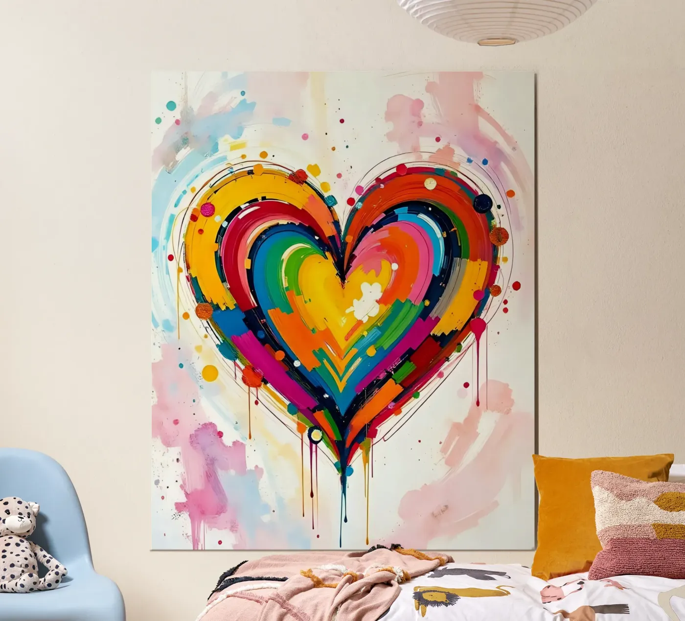 Cuore_colorato_4 poster da Pink- und LoveArt by LK