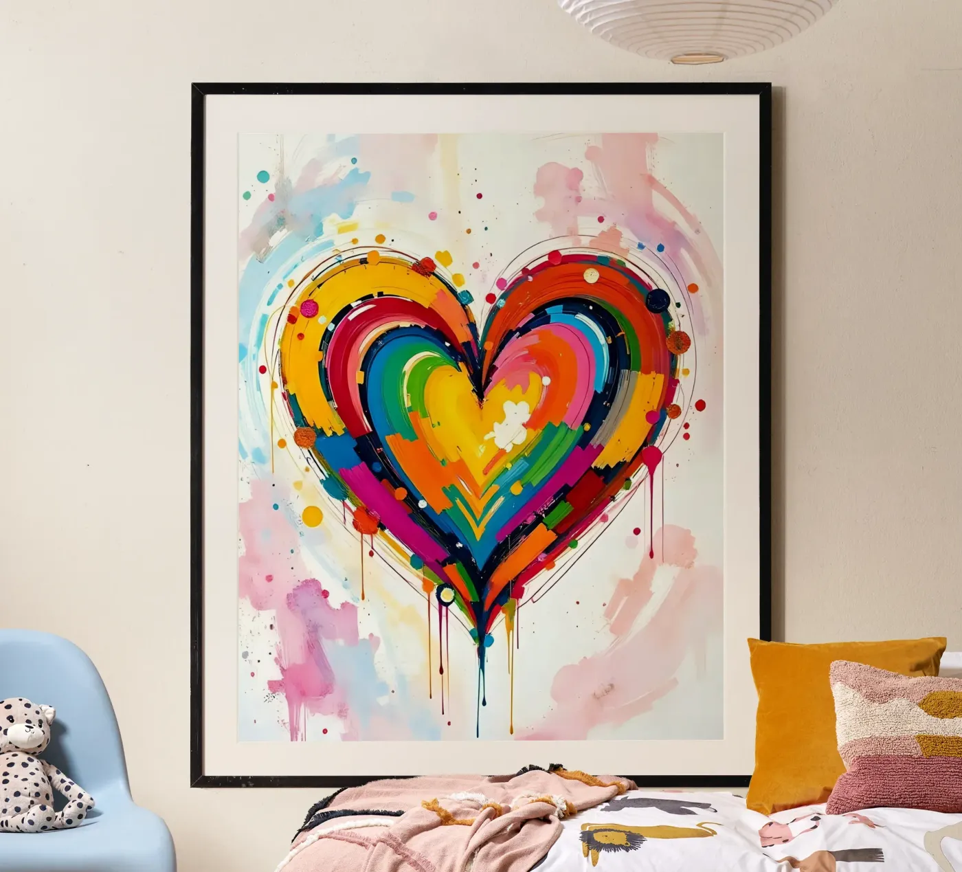 Cuore_colorato_4 poster da Pink- und LoveArt by LK