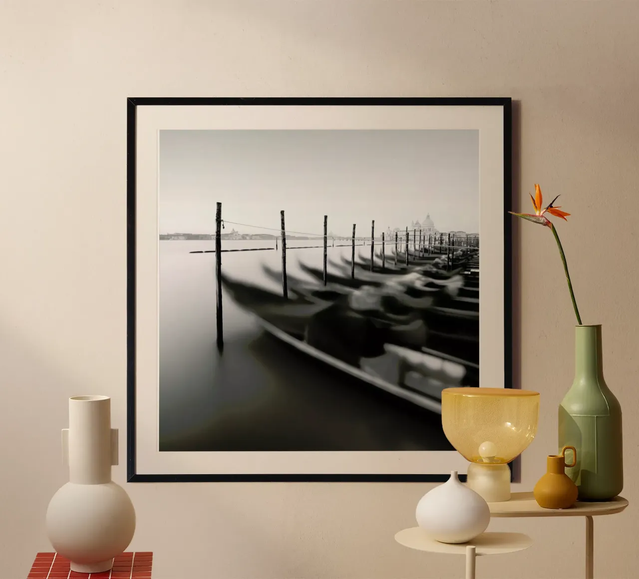 Venedig - Gondola Study 10 poster con telaio in alluminio da Håggard Photography | Ronny Behnert