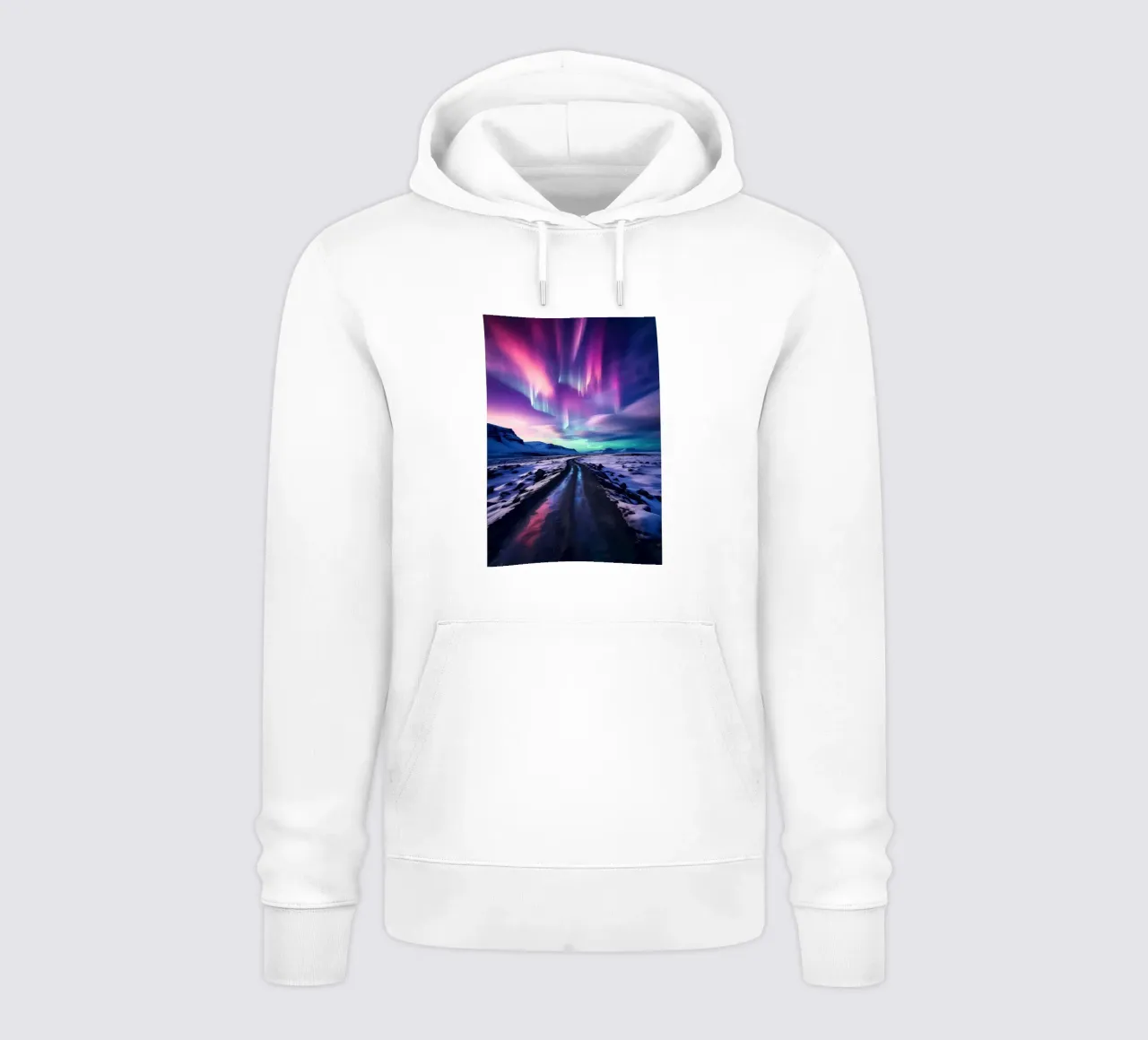 Purple Aurora Borealis felpa con cappuccio da Matthew Katz