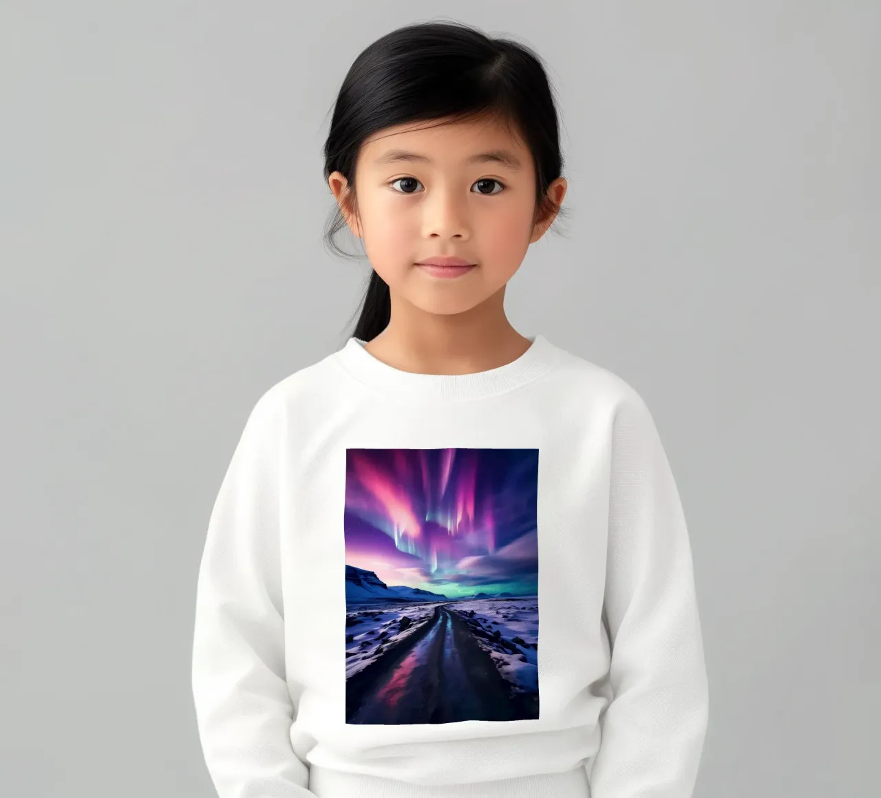 Purple Aurora Borealis felpa bambino da Matthew Katz