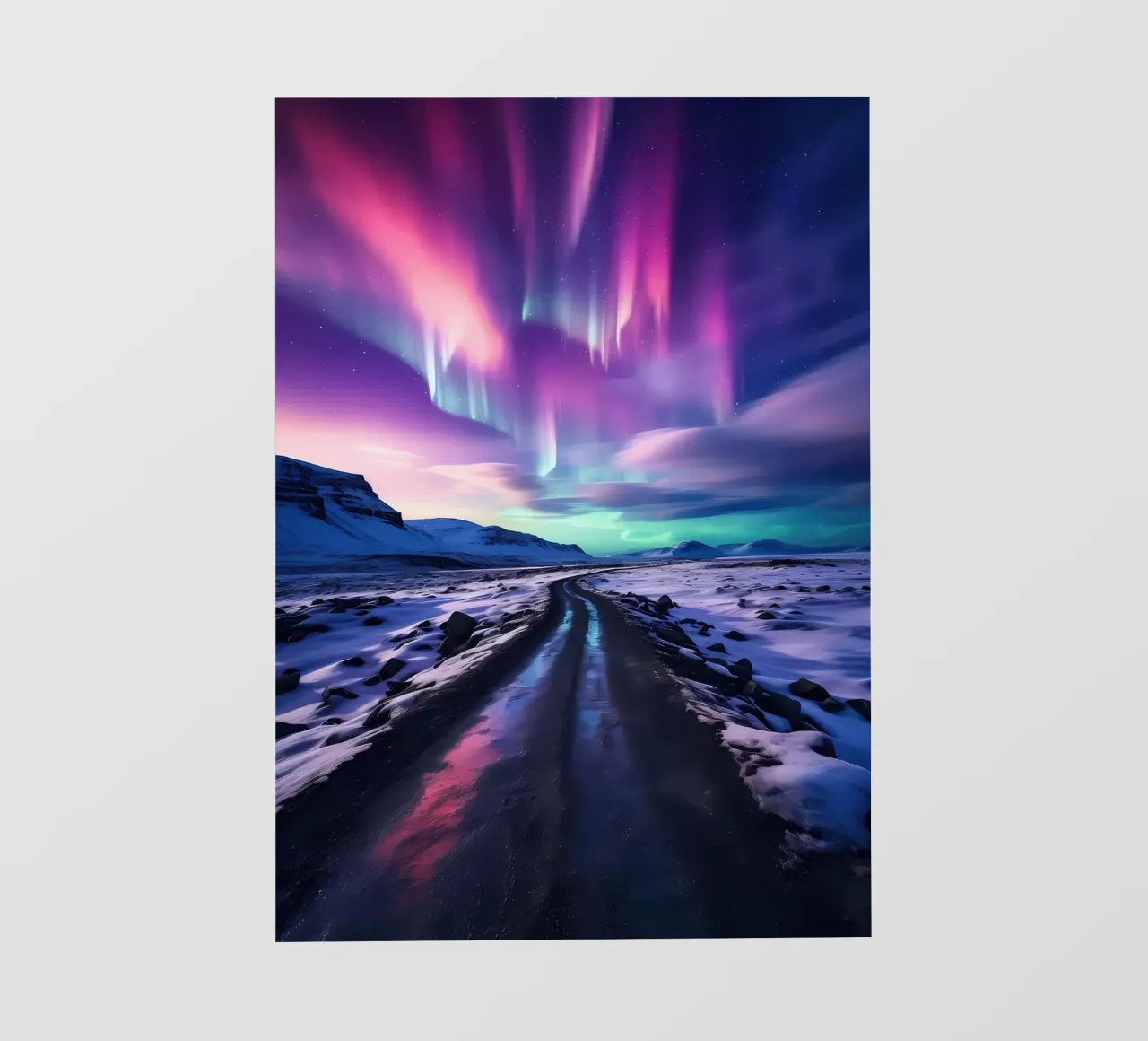Purple Aurora Borealis photo wallpaper by Matthew Katz