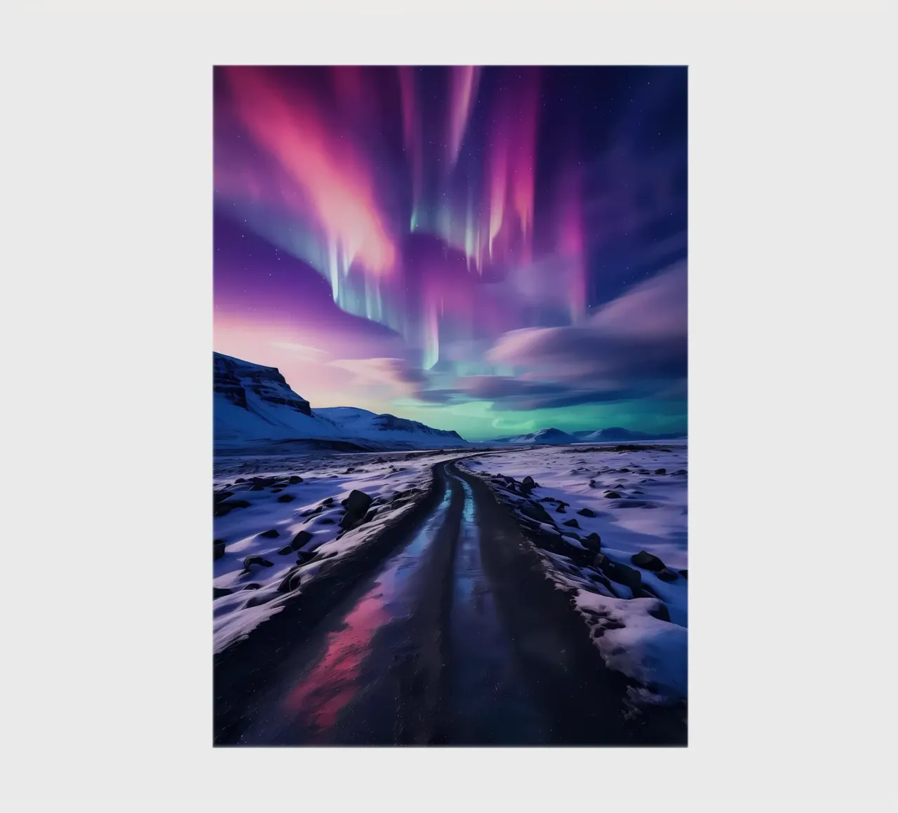 Purple Aurora Borealis notebook by Matthew Katz