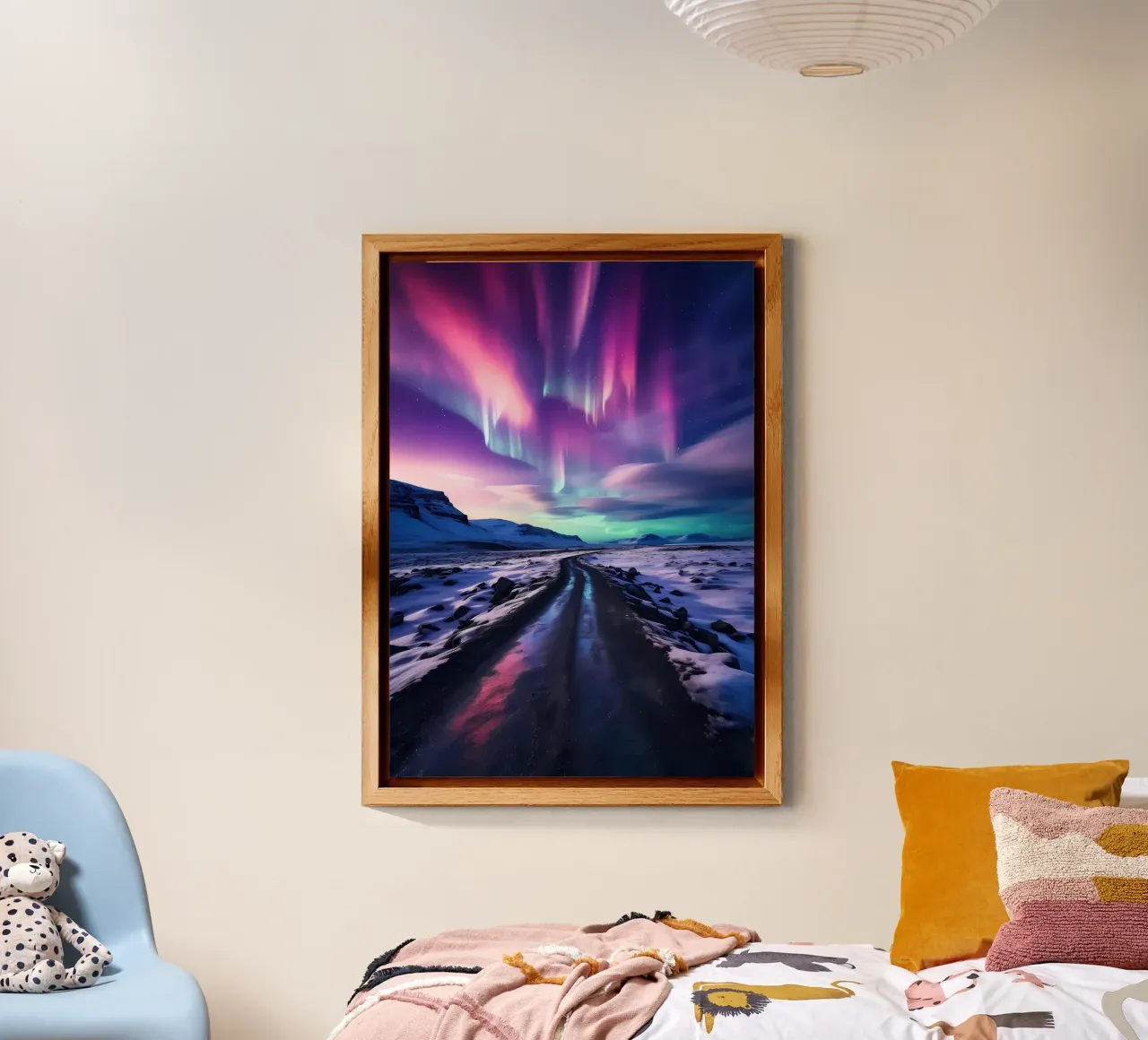 Purple Aurora Borealis alluminio dibond da Matthew Katz
