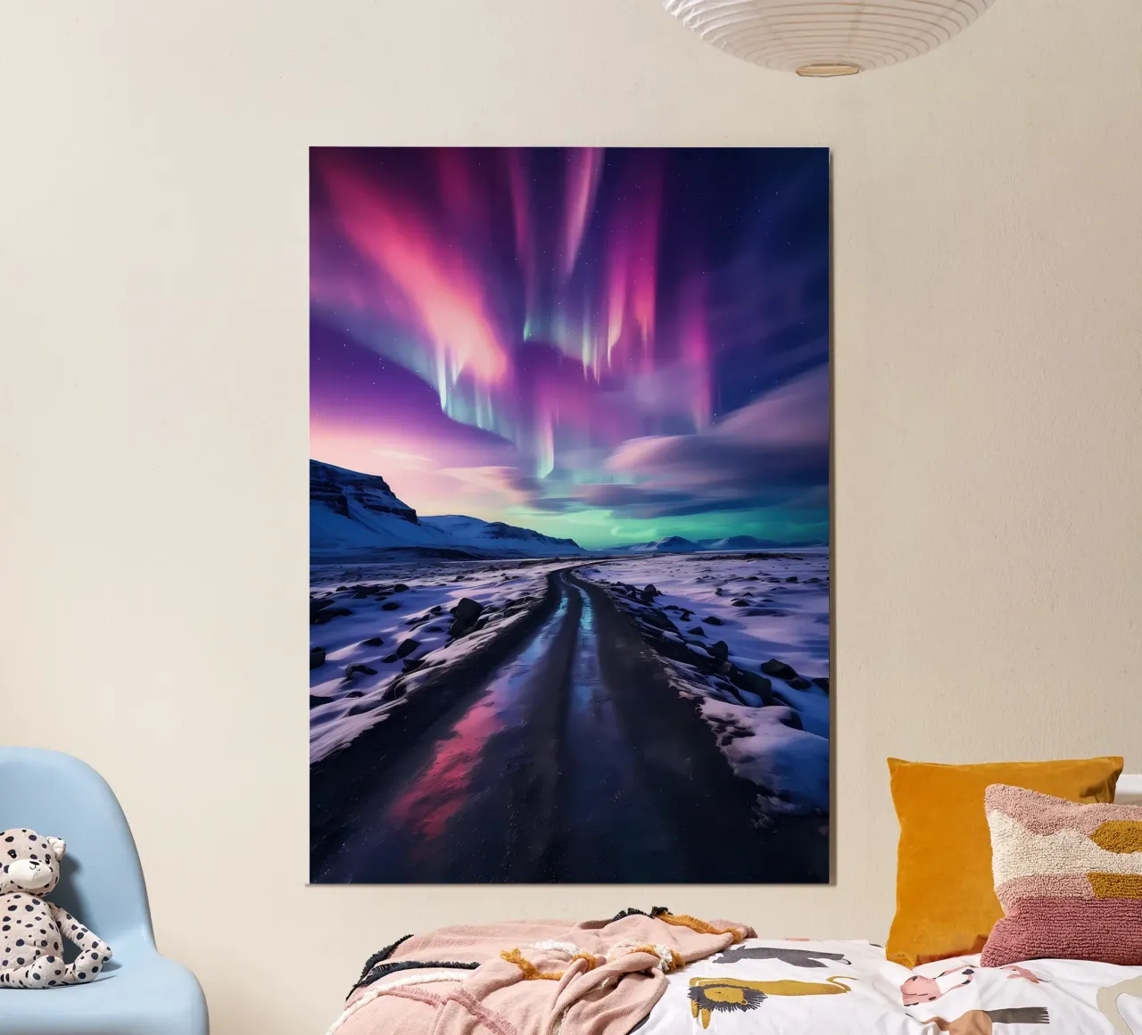 Purple Aurora Borealis alluminio dibond da Matthew Katz