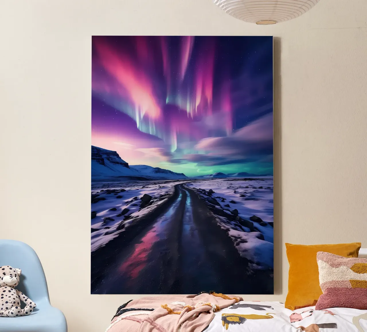Purple Aurora Borealis canvas by Matthew Katz
