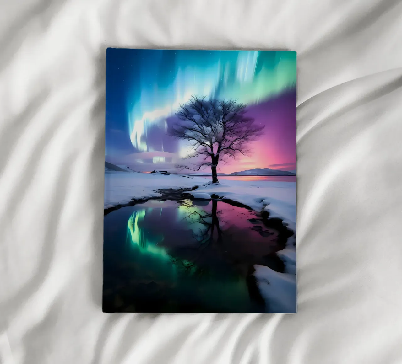 Aurora Borealis Reflection notebook by Matthew Katz