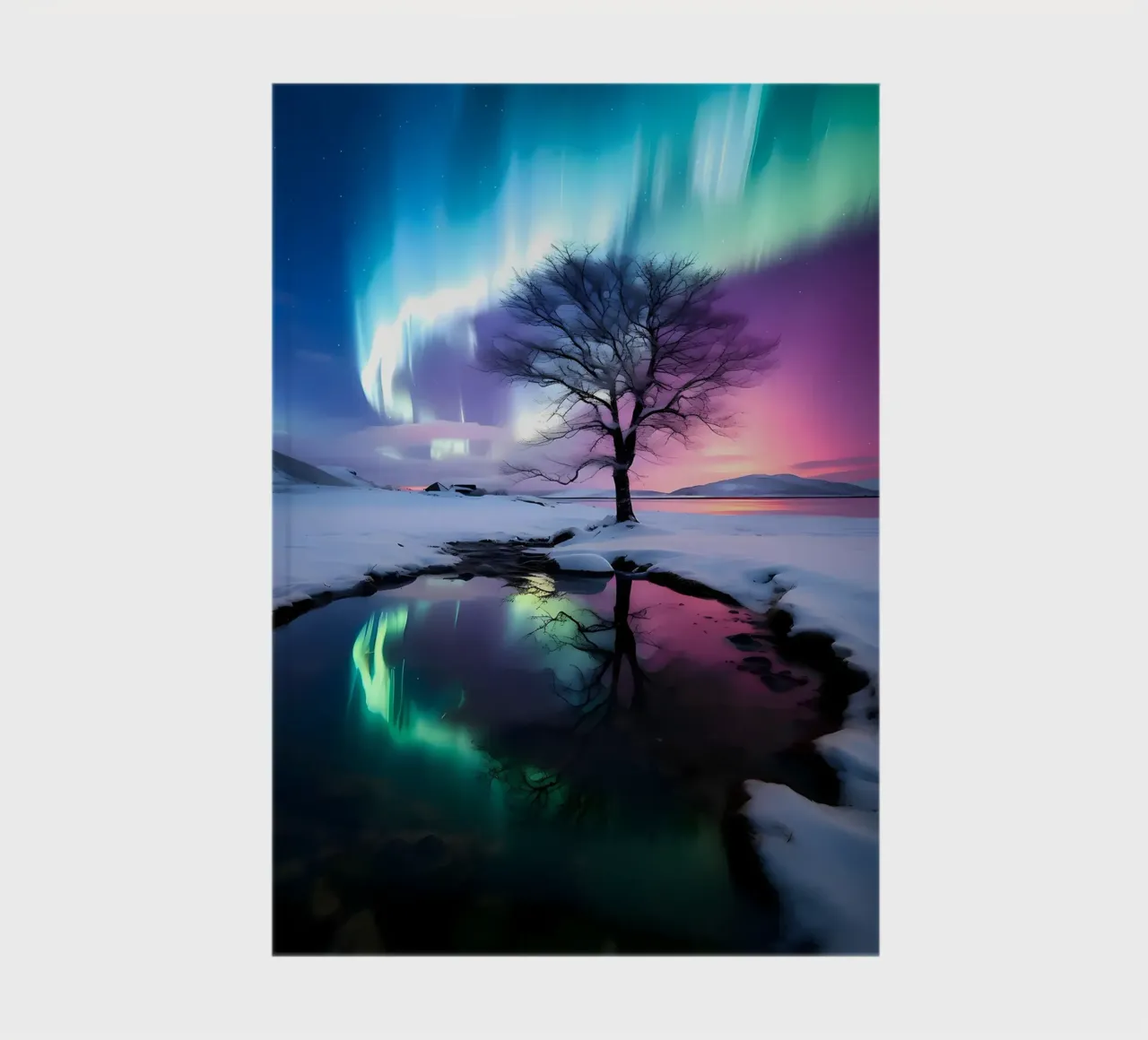Aurora Borealis Reflection notebook by Matthew Katz