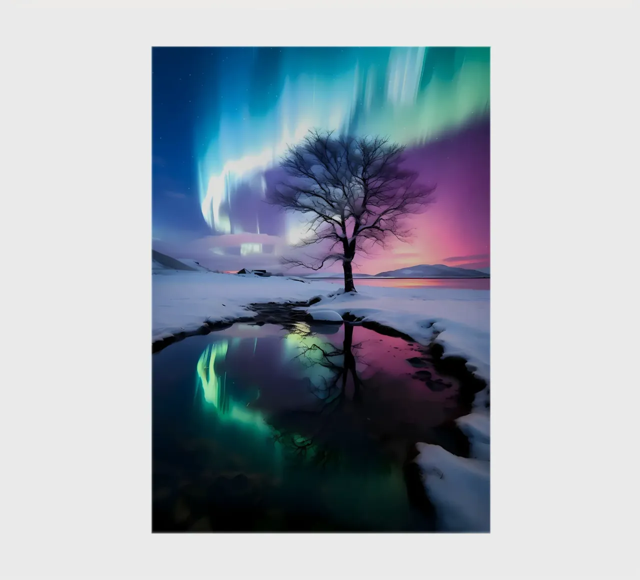 Aurora Borealis Reflection notebook by Matthew Katz