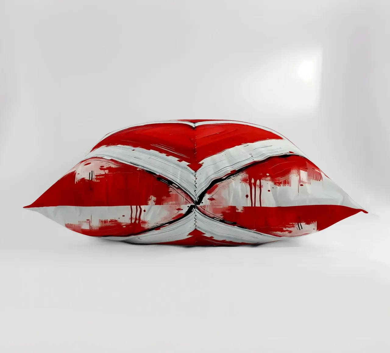 cuore_rosso_bianco_1 cuscino da Pink- und LoveArt by LK
