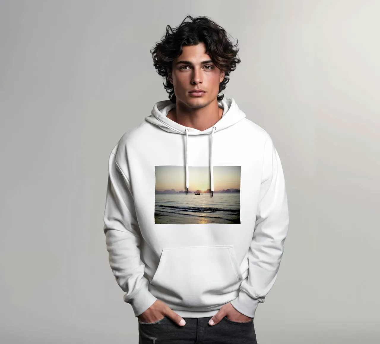 Ko Yao Noi Sunset felpa con cappuccio da Marlene Sørensen