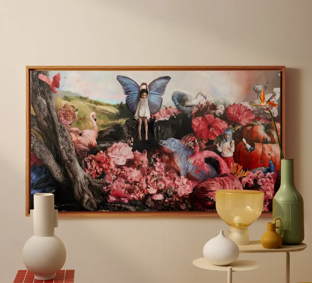 Guillermo Lorca De tuinmannen canvas met Baklijst van Birgitart