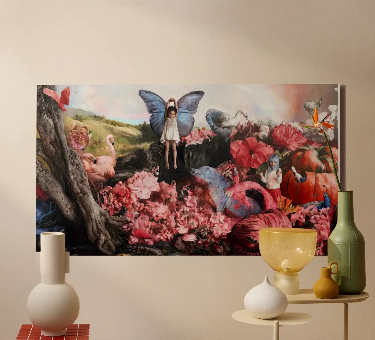 Guillermo Lorca De tuinmannen canvas met Baklijst van Birgitart