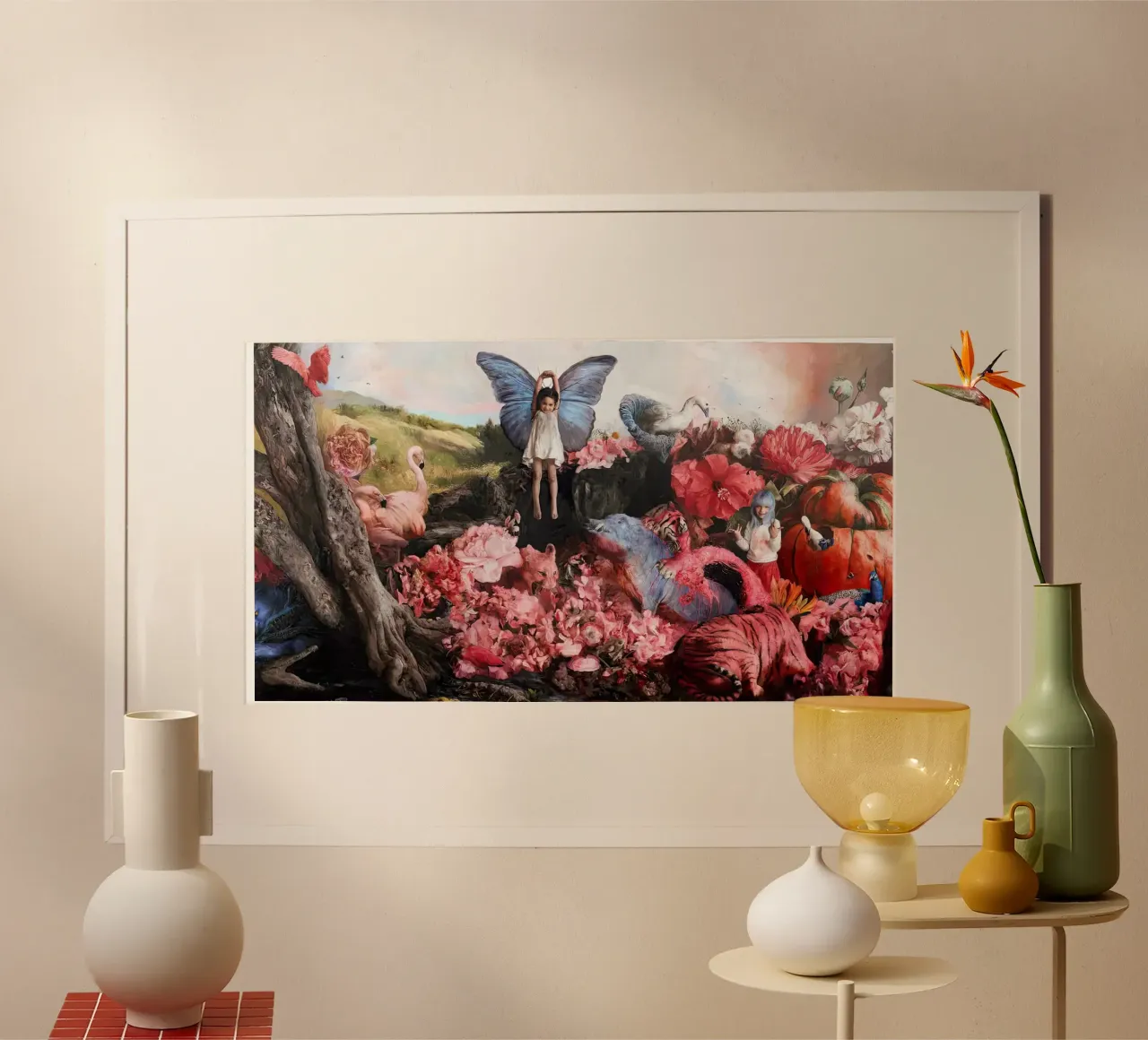 Guillermo Lorca The Gardeners poster con telaio in plastica da Birgitart