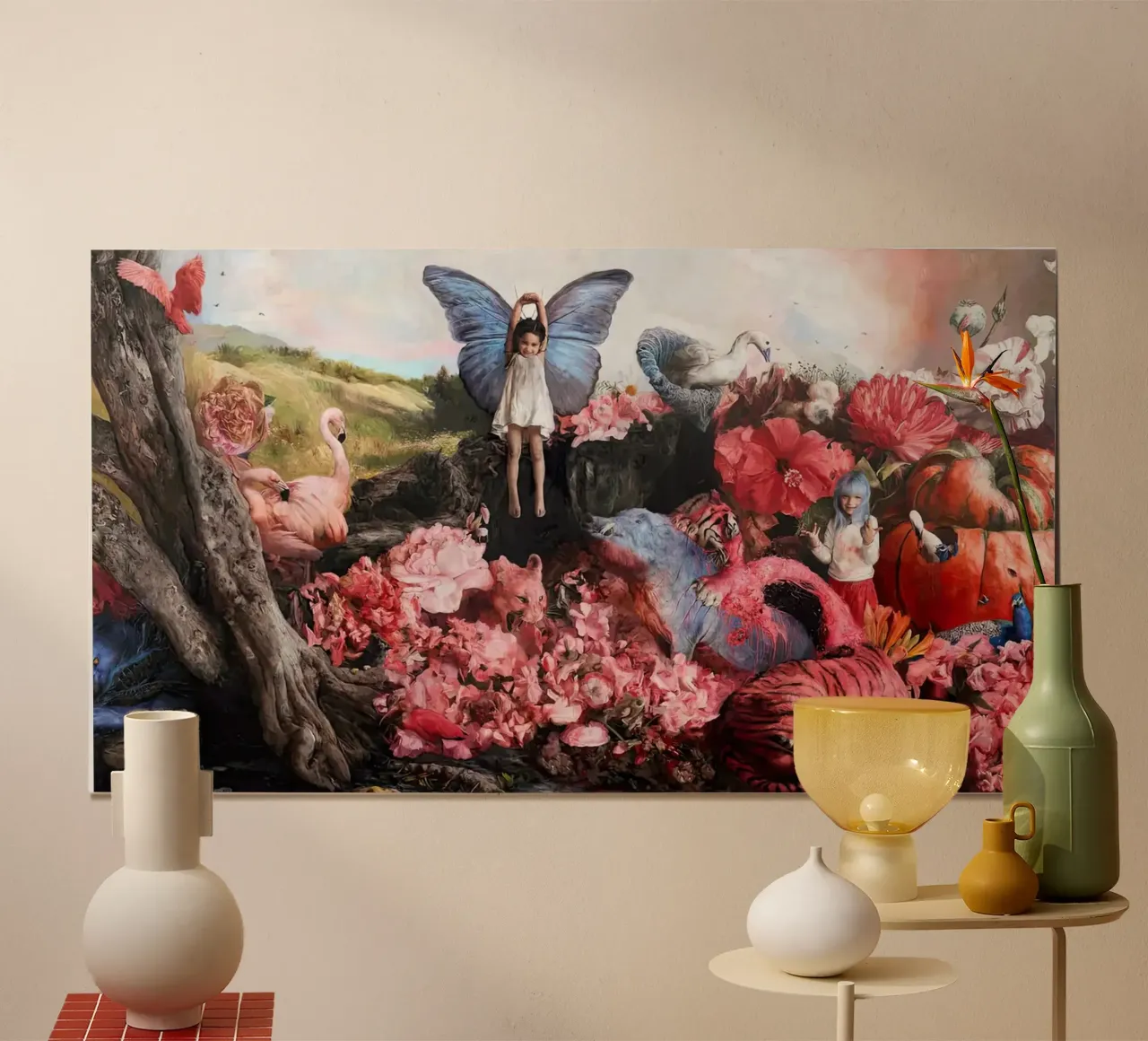 Guillermo Lorca The Gardeners poster con telaio in plastica da Birgitart