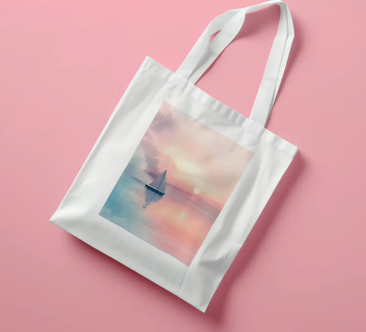 Sailboat Sunset tote bag by Bartosz Powalka