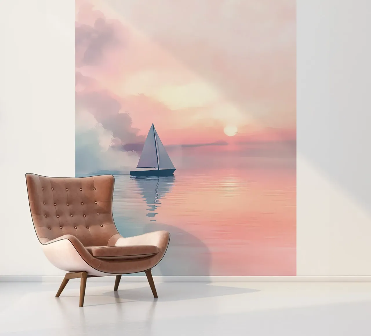 Sailboat Sunset photo wallpaper by Bartosz Powalka