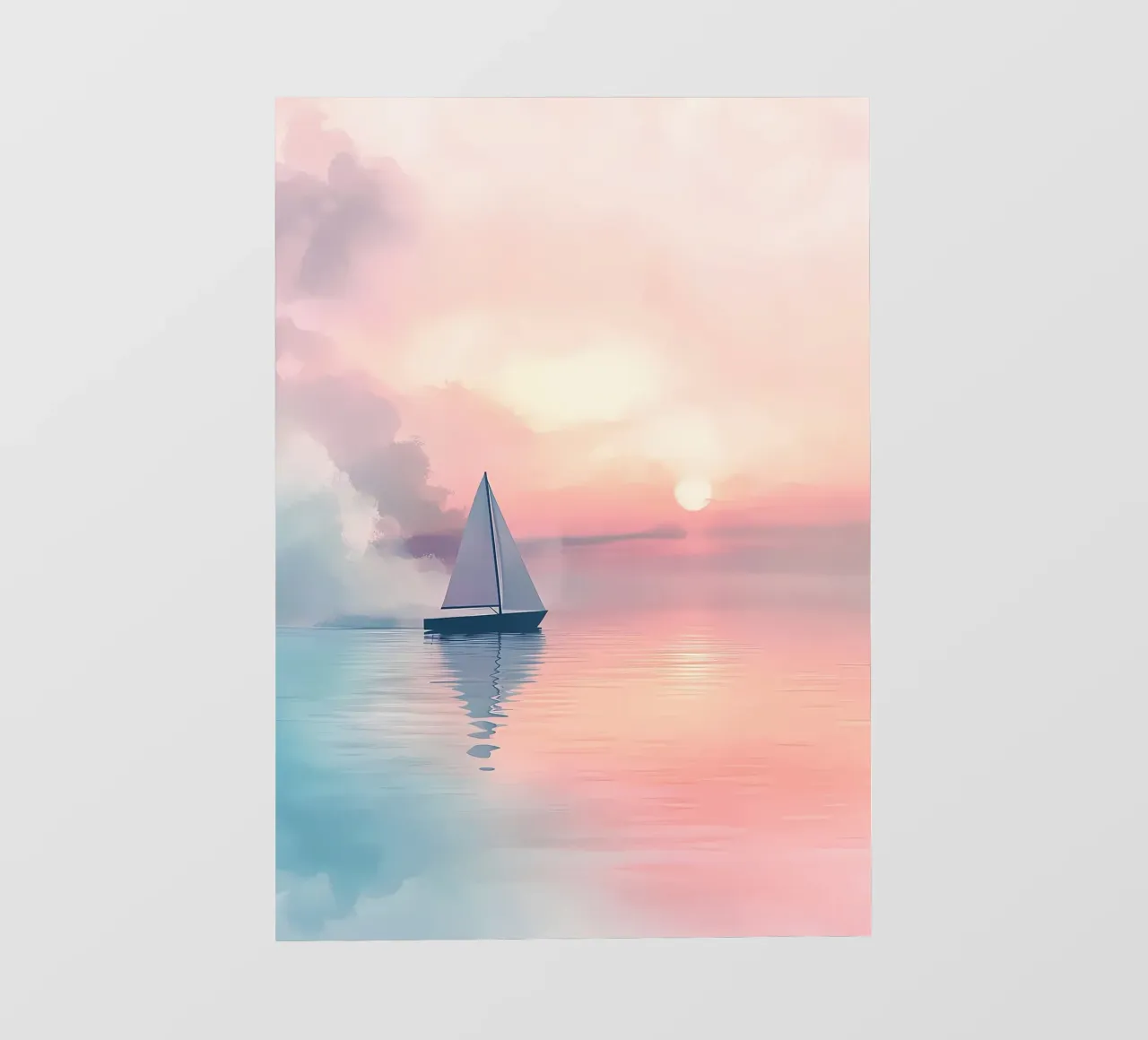 Tramonto in barca a vela telo in pvc da Bartosz Powalka