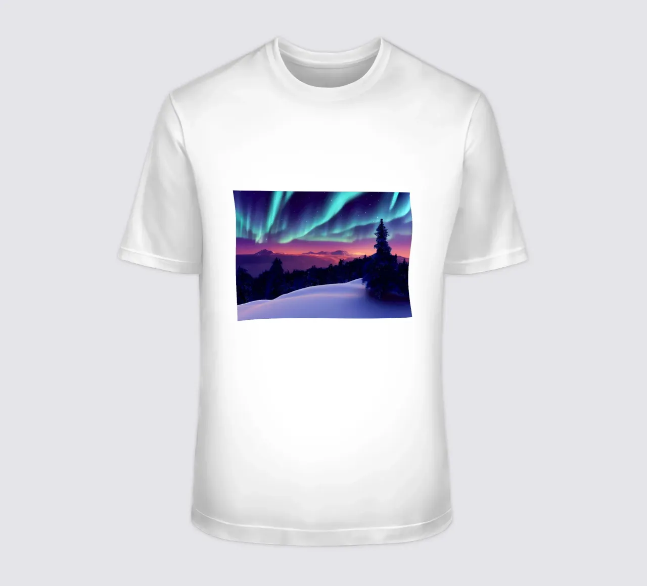 L'Aurora Boreale colorata t-shirt da Matthew Katz