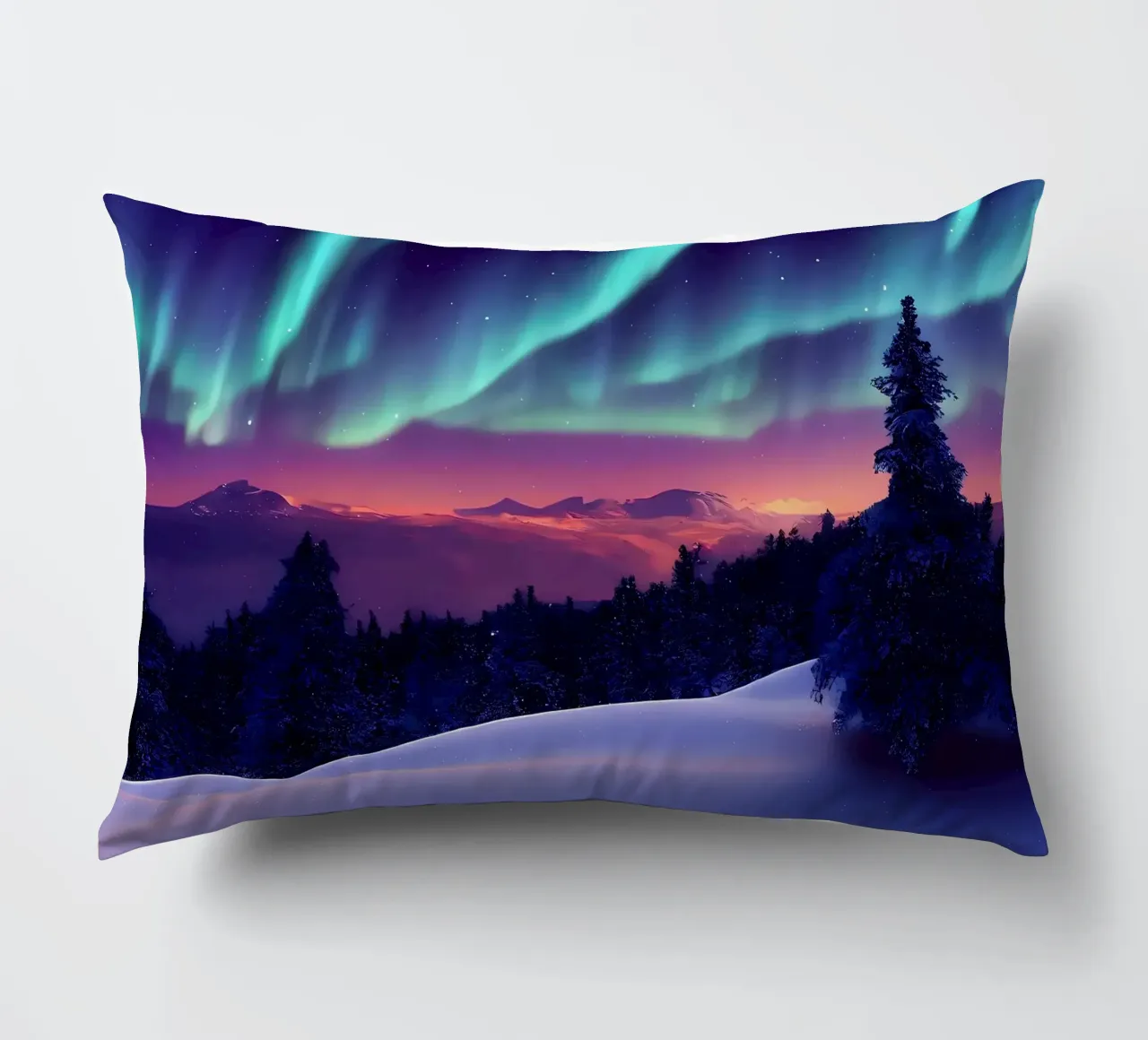 L'Aurora Boreale colorata cuscino da Matthew Katz