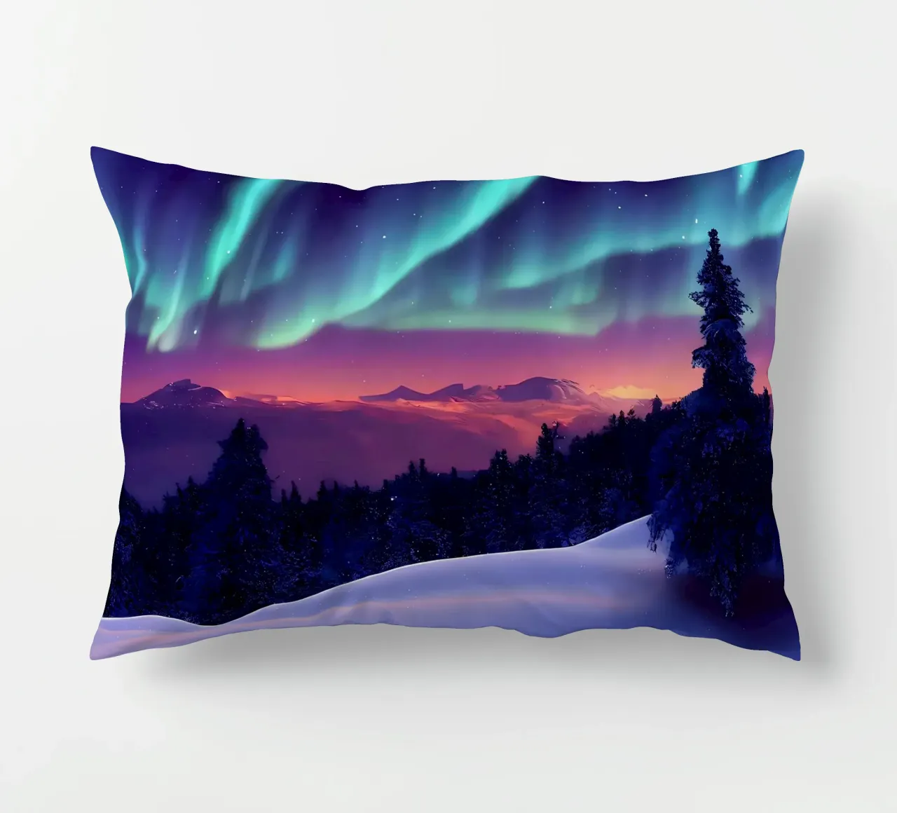 L'Aurora Boreale colorata cuscino da Matthew Katz