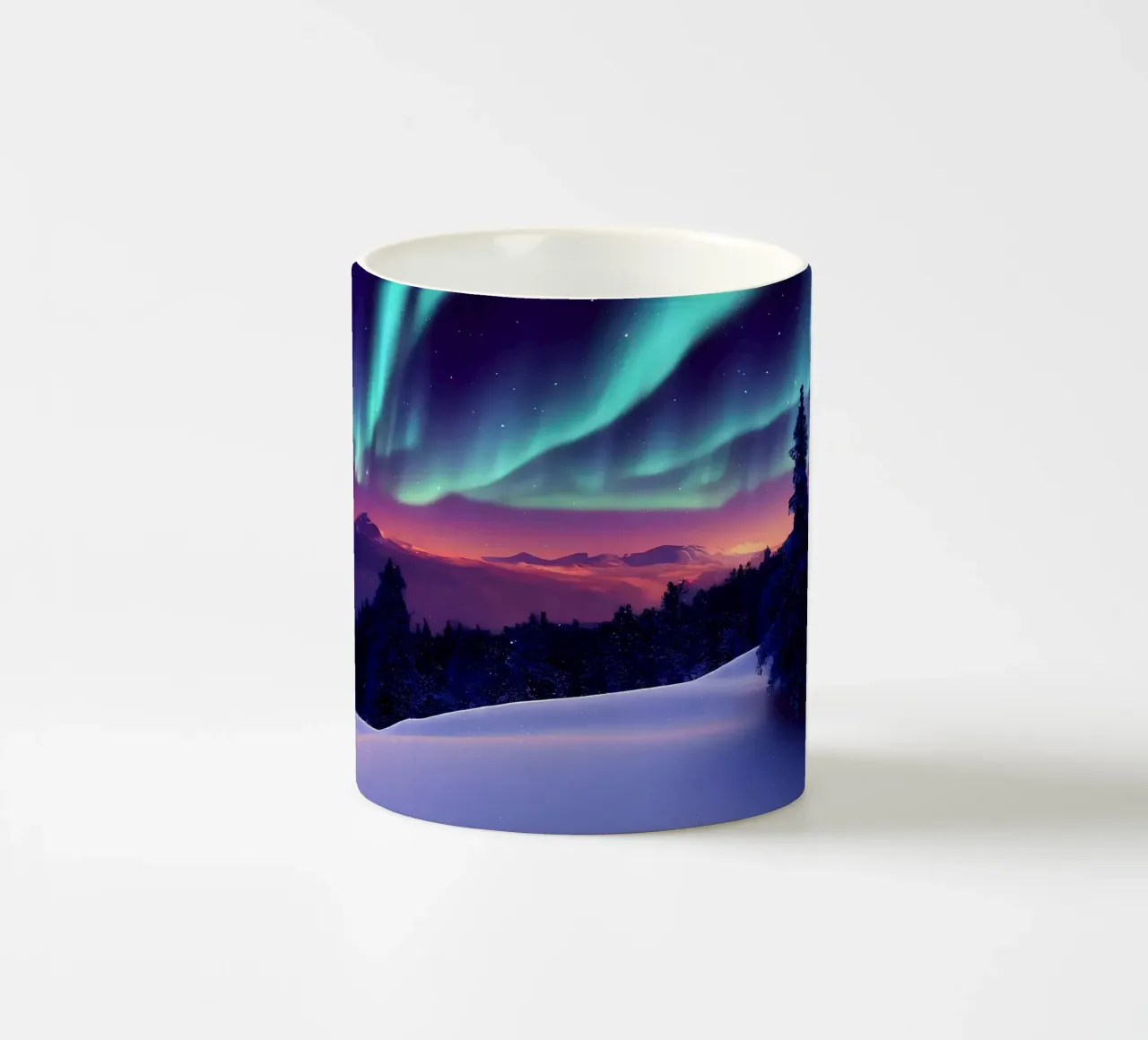 L'Aurora Boreale colorata tazza in ceramica da Matthew Katz