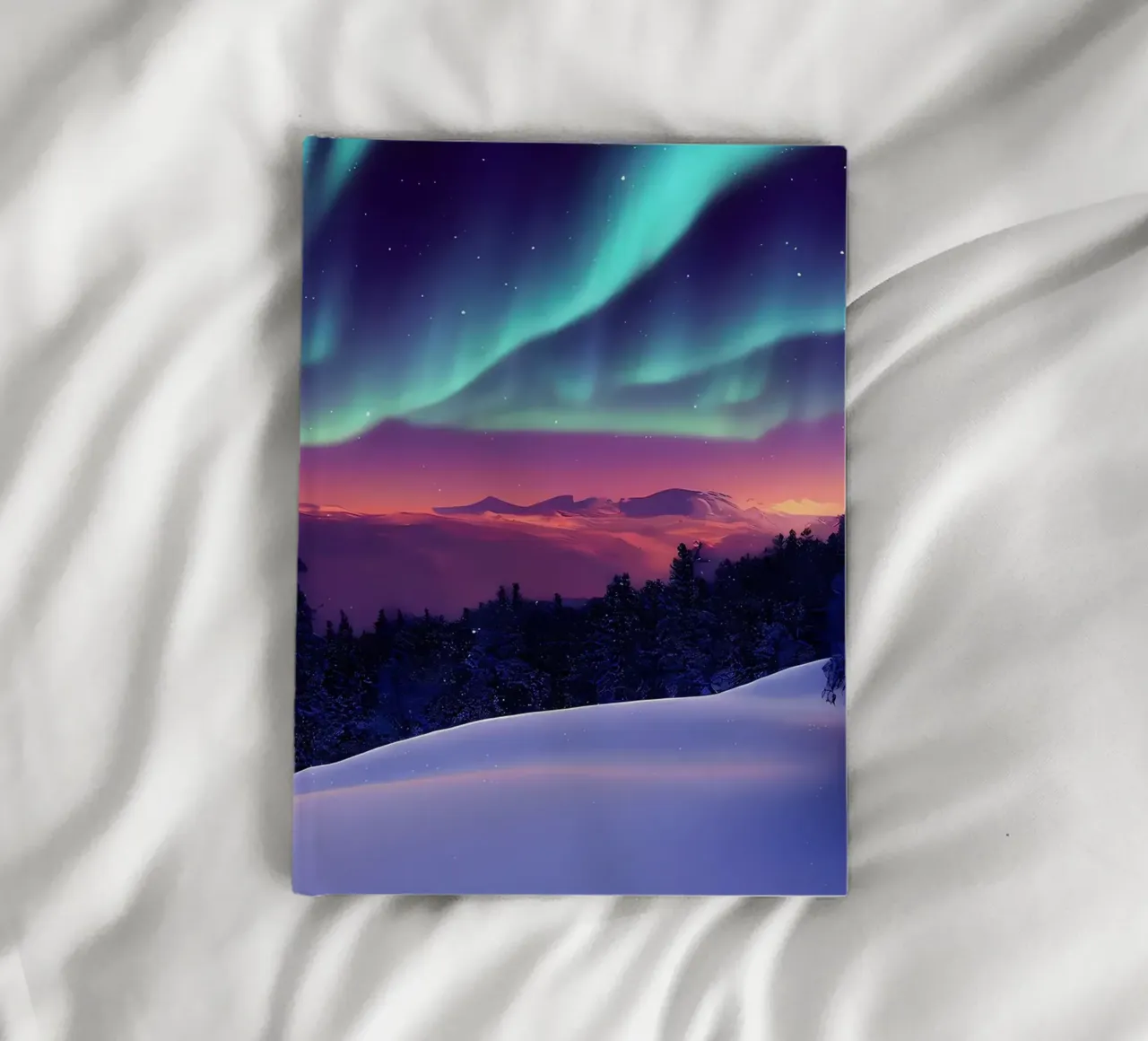Colourful Aurora Borealis notebook by Matthew Katz