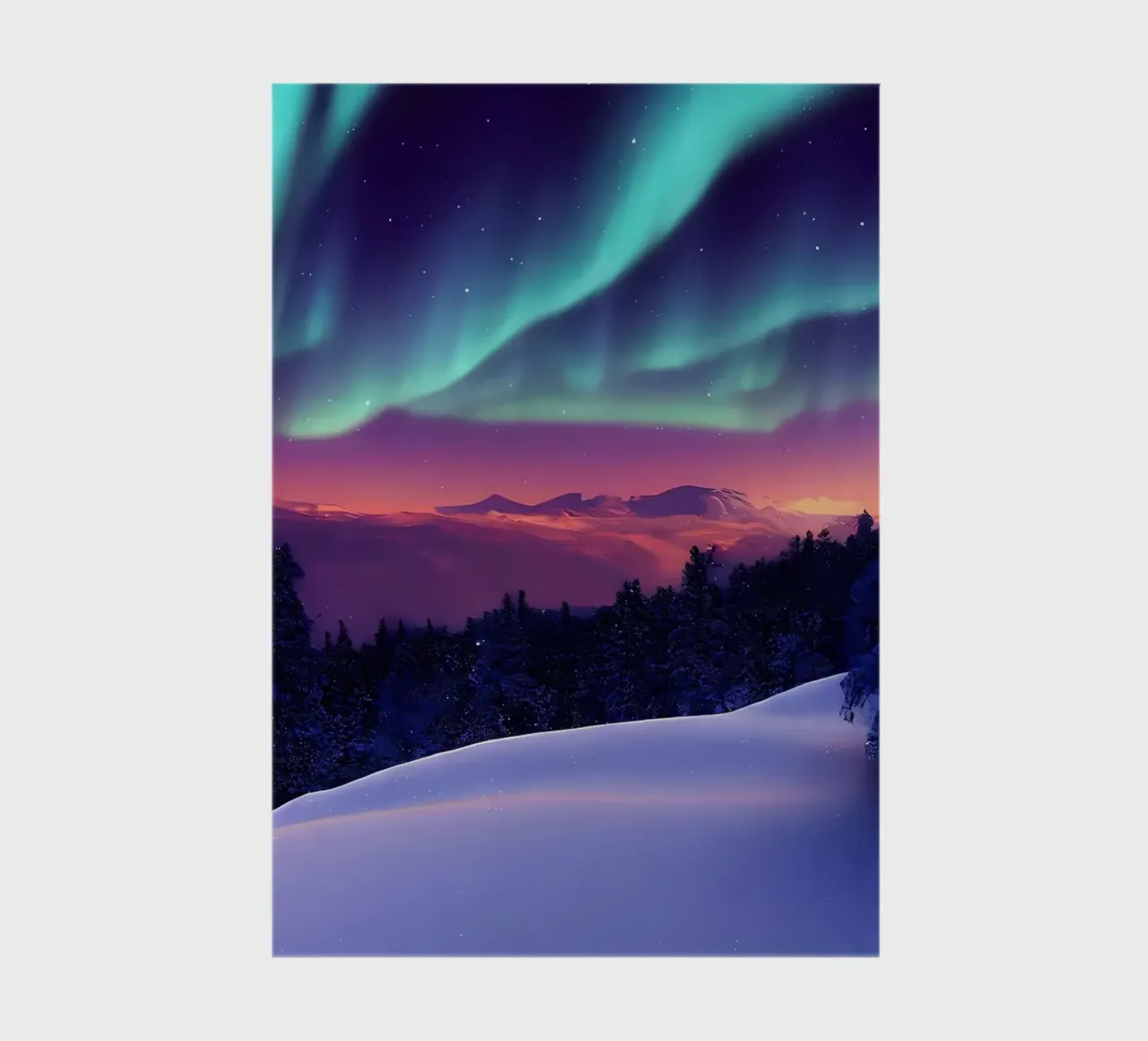Colourful Aurora Borealis notebook by Matthew Katz