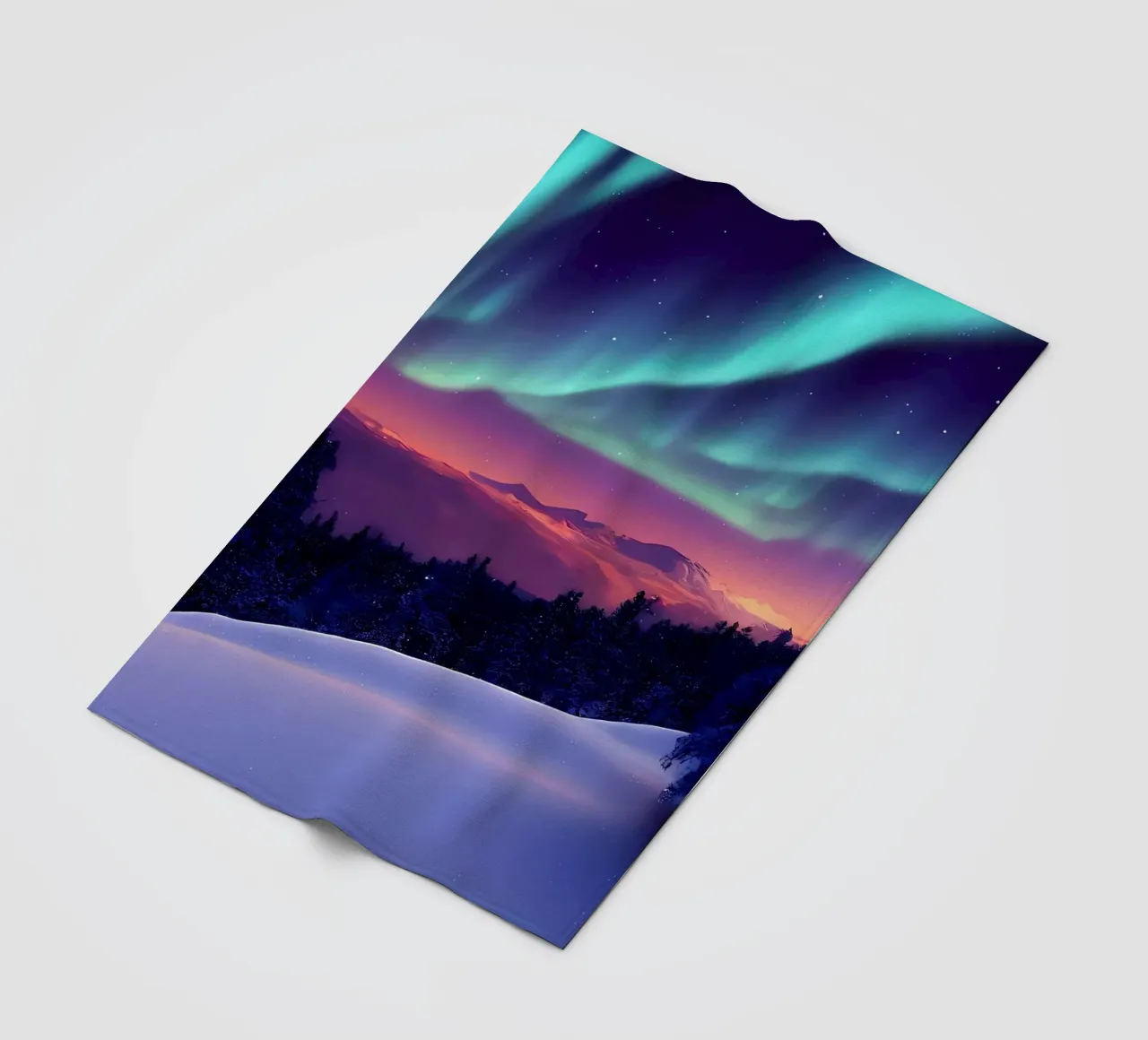 L'Aurora Boreale colorata coperta in pile da Matthew Katz