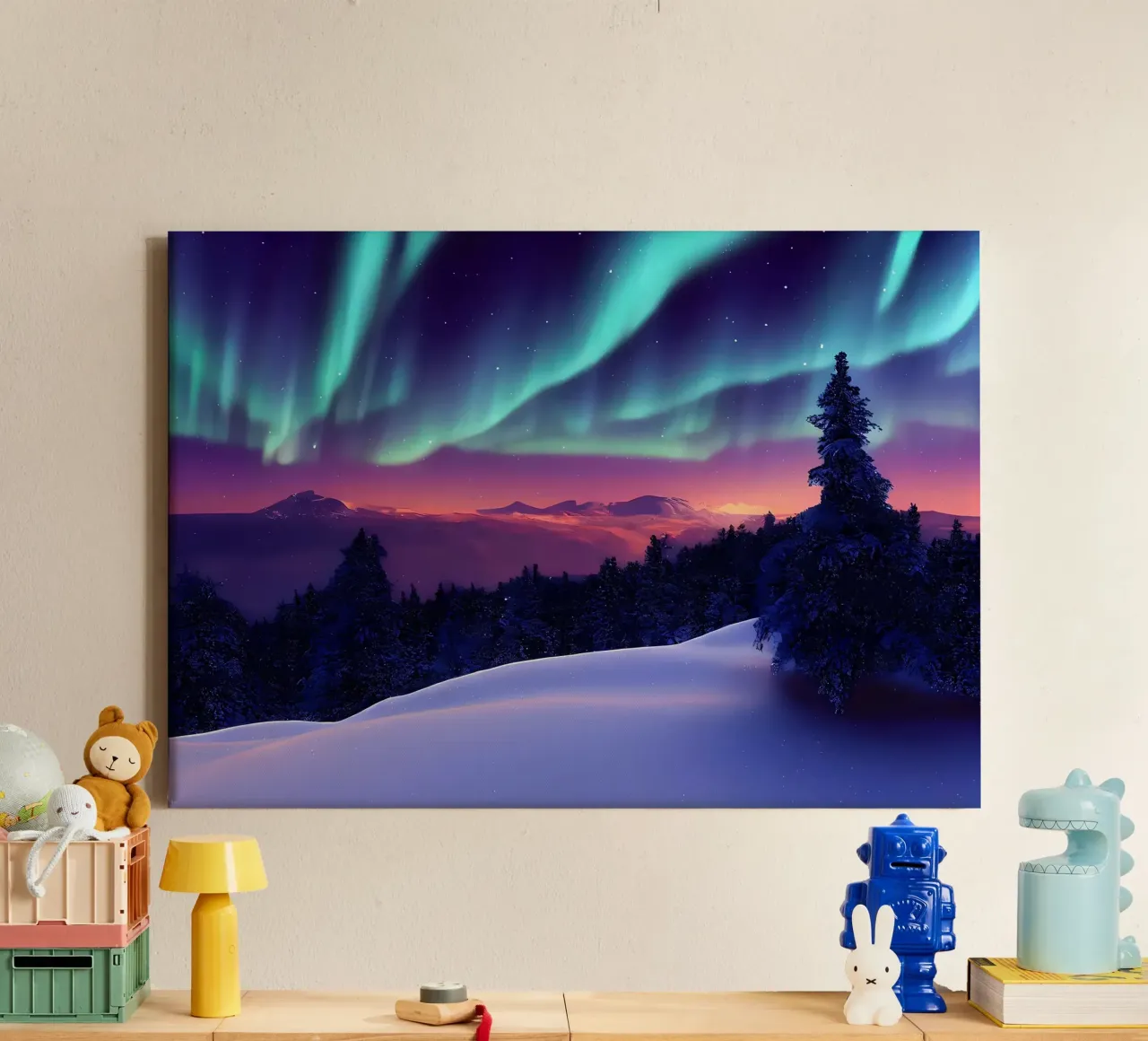 L'Aurora Boreale colorata tela da Matthew Katz