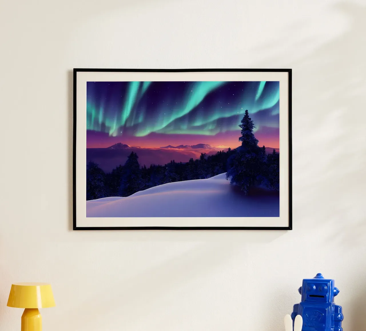 L'Aurora Boreale colorata carta hahnemühle da Matthew Katz