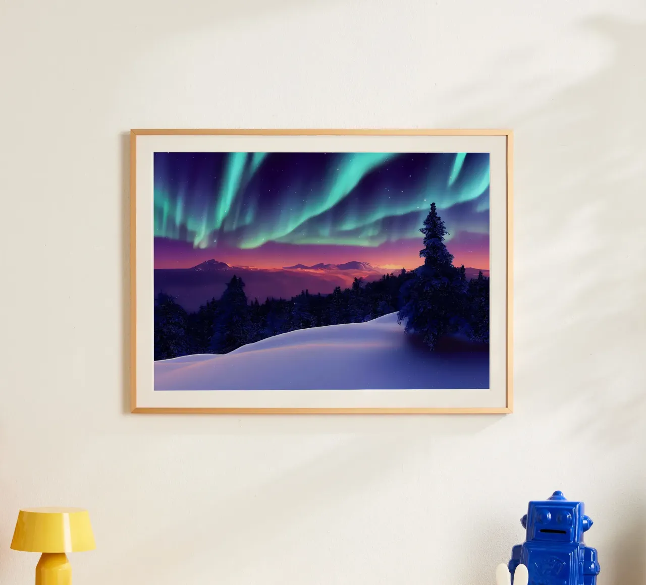 L'Aurora Boreale colorata carta hahnemühle da Matthew Katz