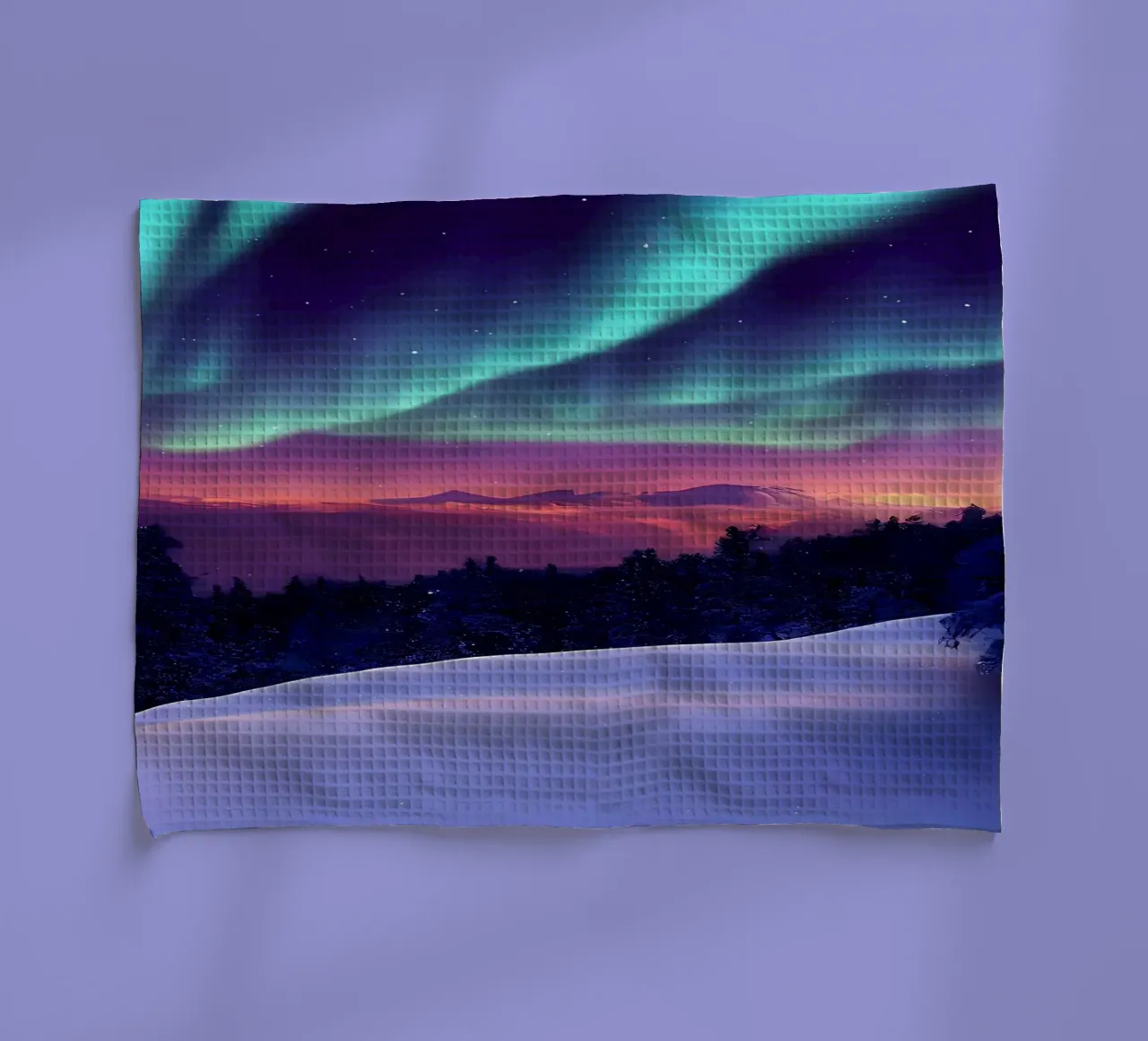 L'Aurora Boreale colorata canovaccio da cucina da Matthew Katz