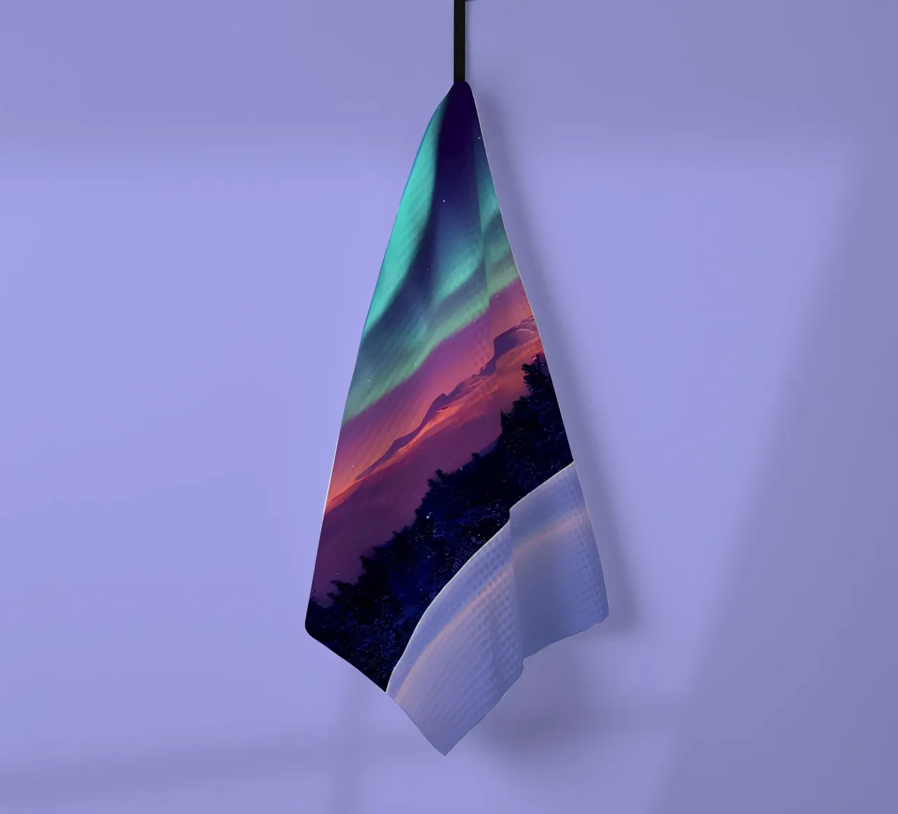 L'Aurora Boreale colorata canovaccio da cucina da Matthew Katz