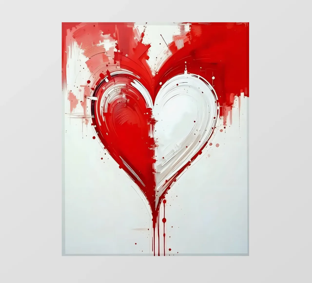 cuore_rosso_bianco_3 telo in pvc da Pink- und LoveArt by LK
